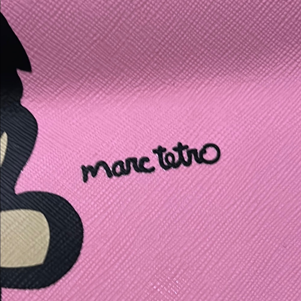 Marc Tetro Pink Tote Bag with Dog Print - Picture 3 of 12